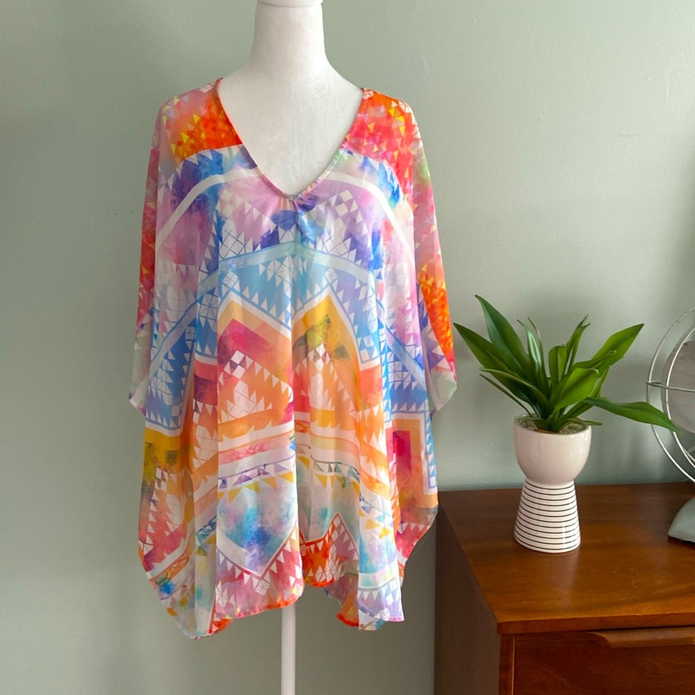 NWT Show Me Your Mumu Salvation Mountain Peta Cover Up Tunic Size Small